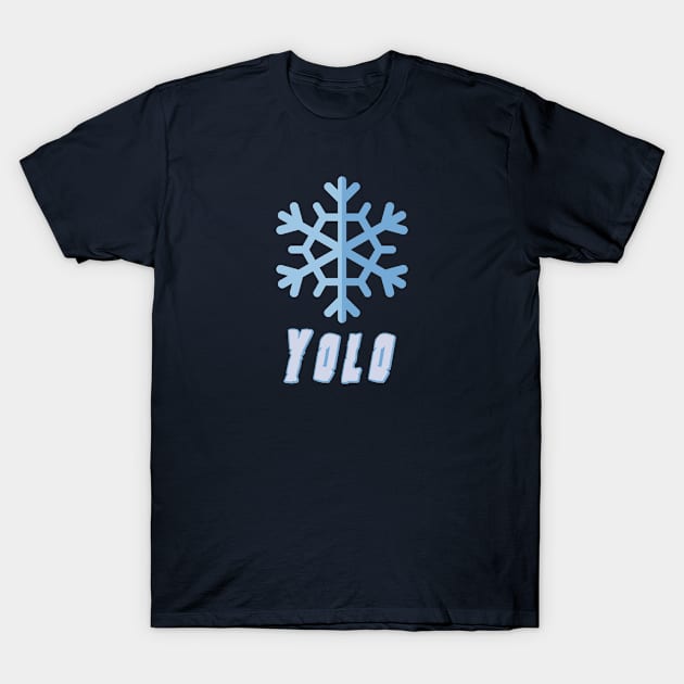 YOLO - Snowflake T-Shirt by confuzd.